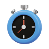 3D render of a stopwatch.