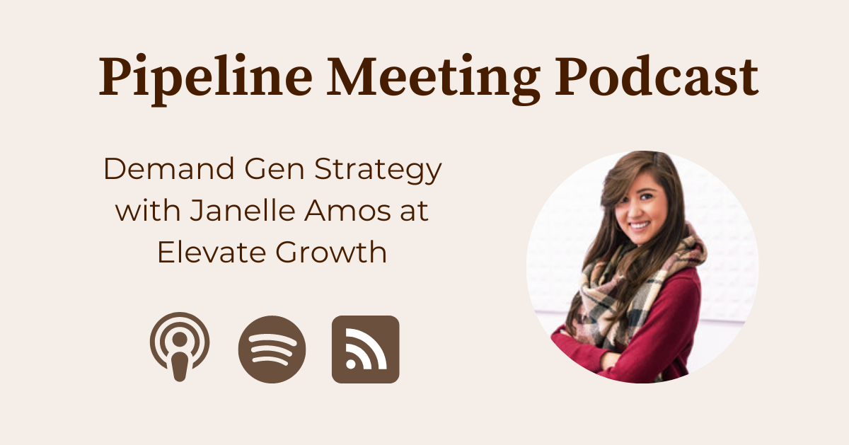 Preview of demand gen strategy with Janelle Amos at Elevate Growth