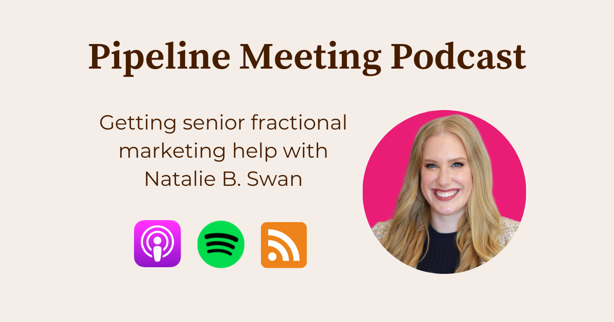 Preview of getting senior fractional marketing help with Natalie B. Swan