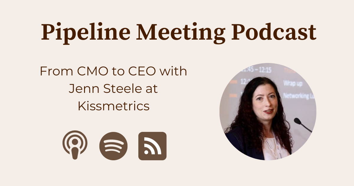 Preview of podcast interview with Jenn Steele CEO at Kissmetrics