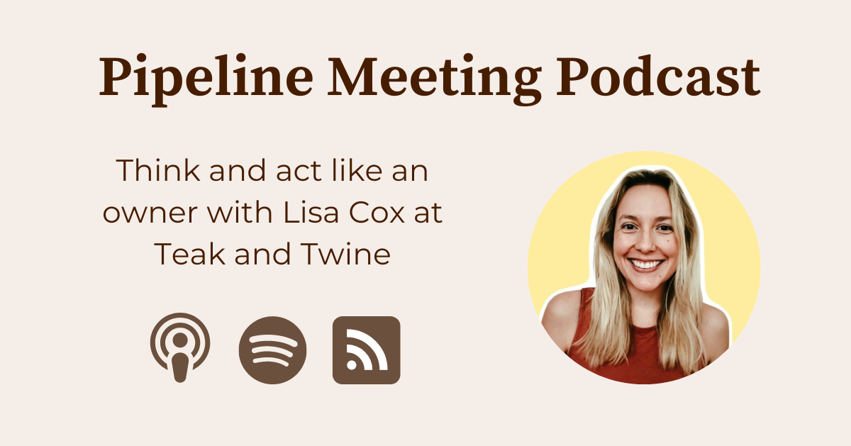Podcast preview of interview with Lisa Cox at Teak and Twine