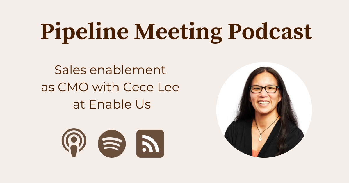 Preview of Sales enablement as CMO with Cece Lee at Enable Us