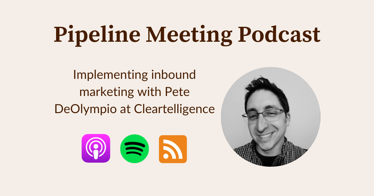 Preview of Implementing inbound marketing with Pete DeOlympio at Cleartelligence