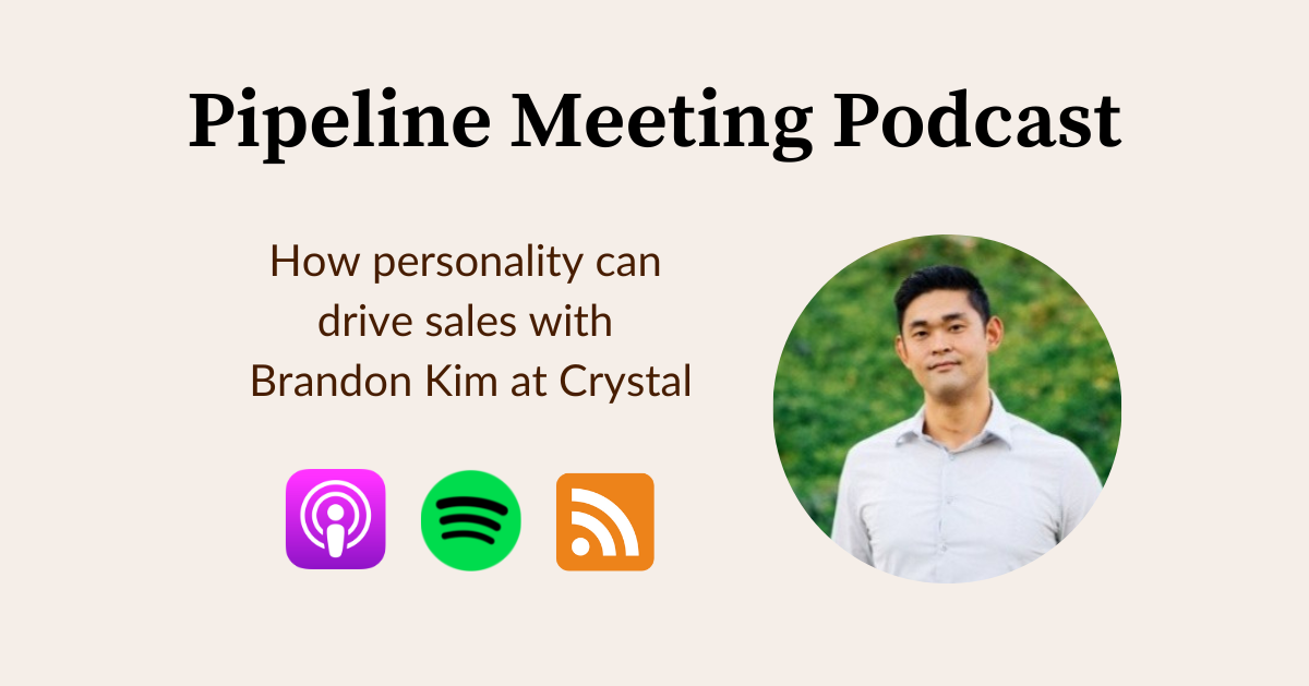 Preview of How personality can drive sales with Brandon Kim at Crystal