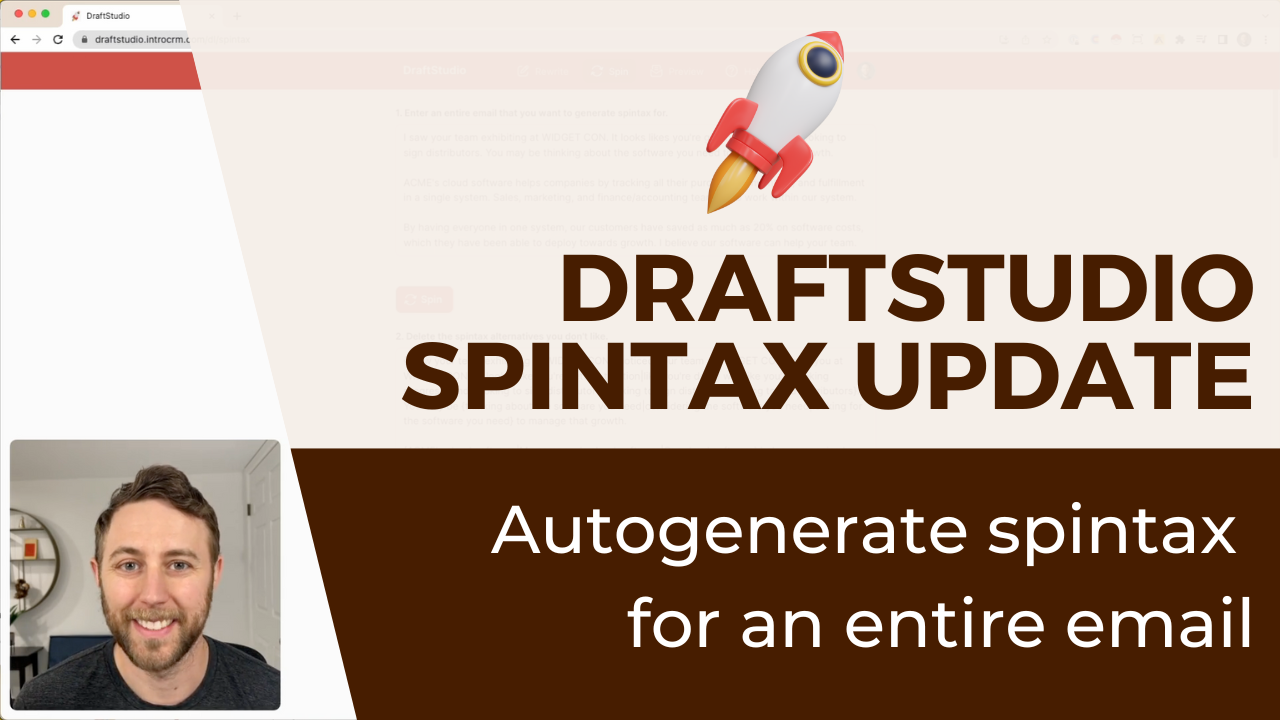 DraftStudio spintax update
